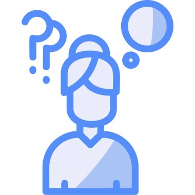 Moda Biçimli İzole Arkaplanda Soru İşareti Simgesi