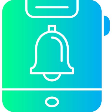 Zil. Web simgesi basit illüstrasyon