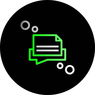 Beyaz arkaplanda izole edilmiş vektör belgesi düz simgesi