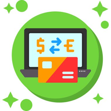 Kredi kartı ödeme vektör simgesi