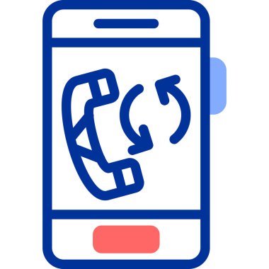 Çağrı. Web simgesi basit illüstrasyon
