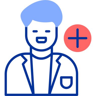 Doktor Web simgesi basit illüstrasyon