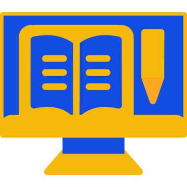 Bilgisayar. Web simgesi basit illüstrasyon