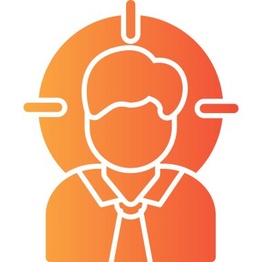 Adamım. Web simgesi basit illüstrasyon