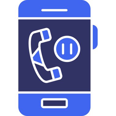 Telefon simgesi vektör illüstrasyonu