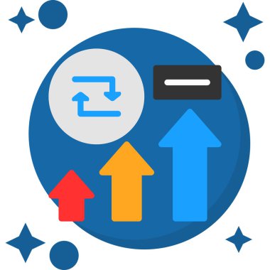 yön ok simgesi, düz dizayn