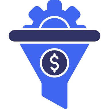 Para çantası ikonu. Basit resimleme