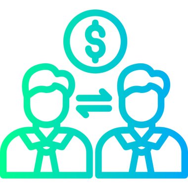 Dolar. Web simgesi basit illüstrasyon