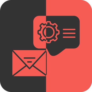 ileti ikonu vektör illüstrasyonu