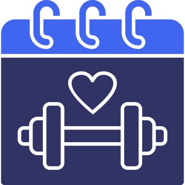 Spor salonu. Web simgesi basit illüstrasyon