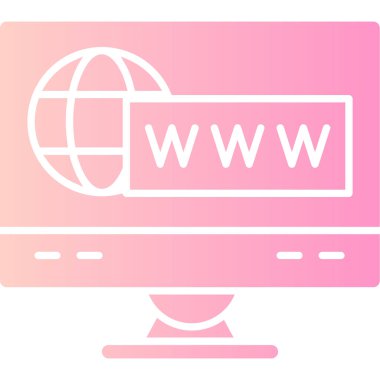 www web vektör simgesi