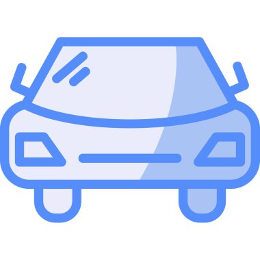 araba sigortası simgesi, vektör illüstrasyonu