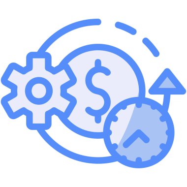 iş yönetimi simgesi, vektör illüstrasyonu