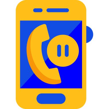 Telefon simgesi vektör illüstrasyonu