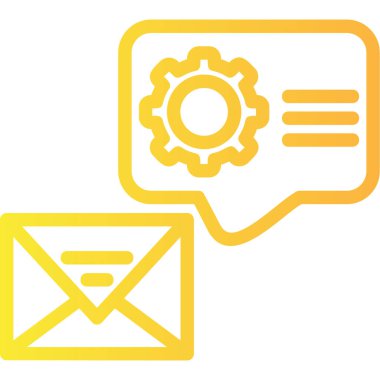 ileti ikonu vektör illüstrasyonu