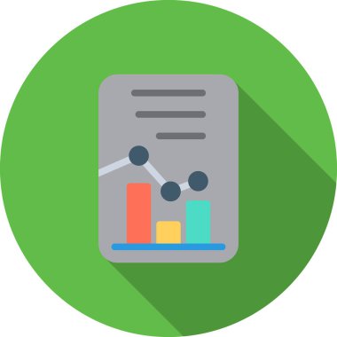 düz vektör simgesi analiz et