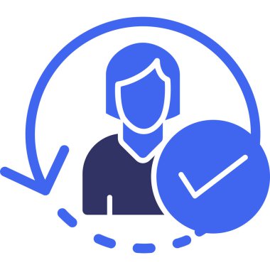 iş adamı simgesi vektör illüstrasyonu