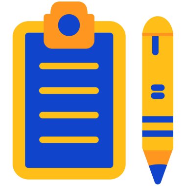 Bir kalem ve kalemin vektör çizimi