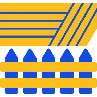 Mavi ve altının vektör illüstrasyonu