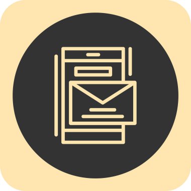 vektör posta simgesi illüstrasyonu