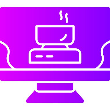 dizüstü bilgisayar web simgesi basit tasarım