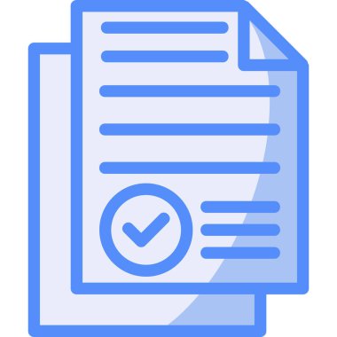 Belge. Web simgesi basit illüstrasyon