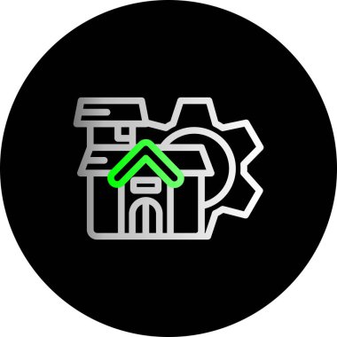 vektör gerçek ev simgesi