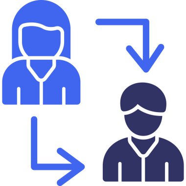 Doktor ikonu. Web için tıbbi vektör simgelerinin basit çizimi