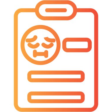 Yüz tanıma simgesi vektör illüstrasyonu