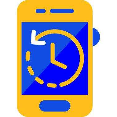 Saat simgesi, vektör illüstrasyonu