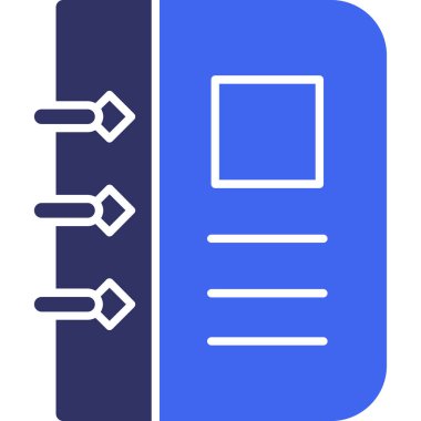 Kitap. Web simgesi basit illüstrasyon