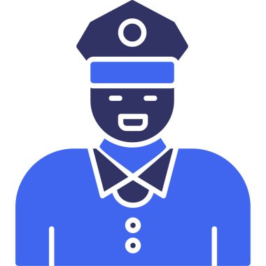 polis simgesi vektör illüstrasyonu