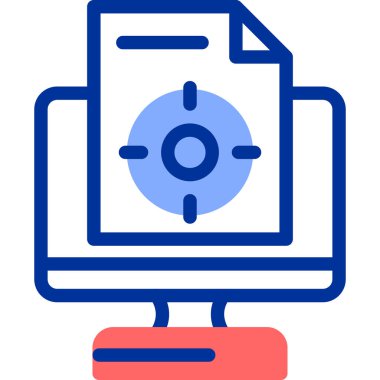 veri dizini. Web simgesi basit illüstrasyon