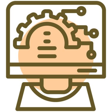 Robot simgesinin vektör illüstrasyonu