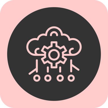 vektör Bulut simgesi illüstrasyonu