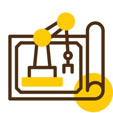 Bir vincin vektör çizimi