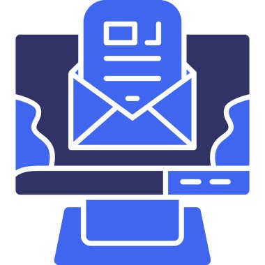 e-posta simgesi doldurulmuş - ana hatlar biçimi