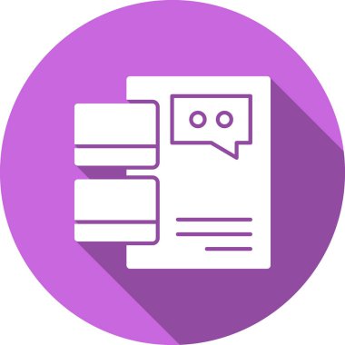 Konuş. Web simgesi basit illüstrasyon