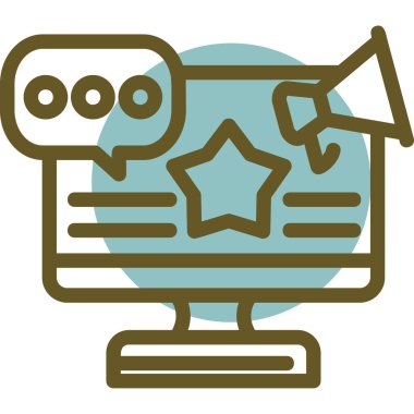 Ödülü olan bir yıldızın vektör çizimi