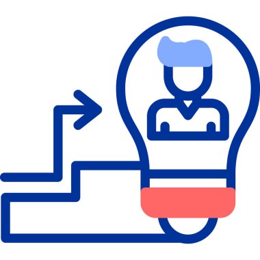 Bir fikrim var. Web simgesi basit illüstrasyon