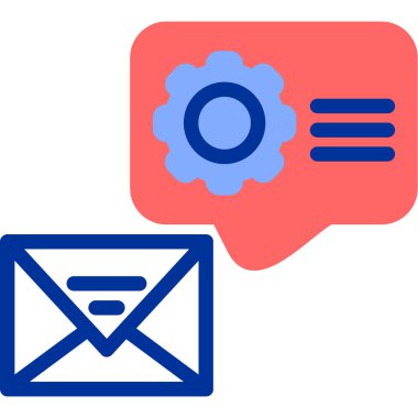 E-posta. Web simgesi basit illüstrasyon