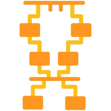 Çizgi film robotunun vektör çizimi