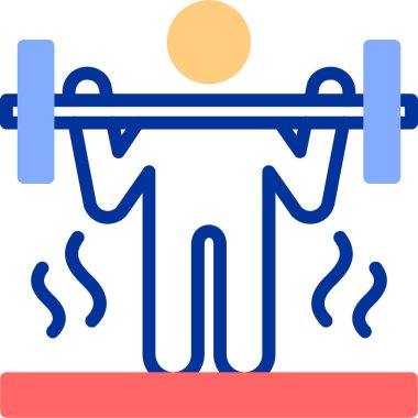 Spor salonu modern simgesi, vektör illüstrasyonu