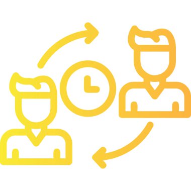 Zaman yönetimi renk çizelgesi çizimi. zaman yönetimi.