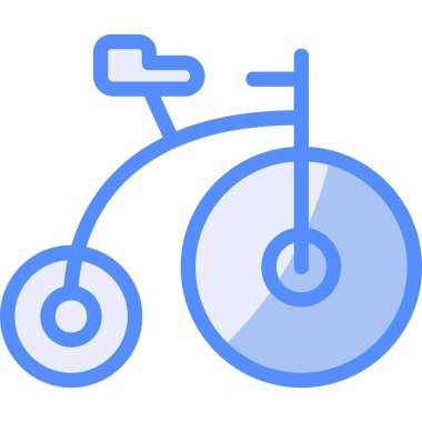 bisiklet bisikleti simgesi ana hat biçiminde