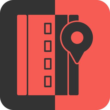 Seyahat simgesinin vektör illüstrasyonu