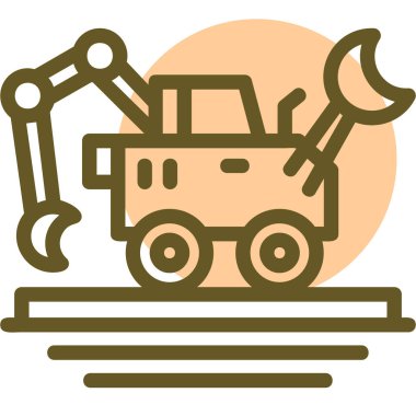 Kazıcı. Web simgesi basit tasarım