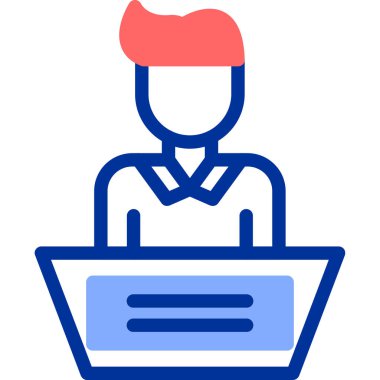 görev simgesi vektör illüstrasyonu