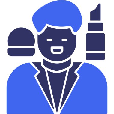 Adamım. Web simgesi basit illüstrasyon