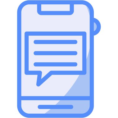 Sohbet simgesi vektör illüstrasyonu